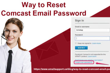 reset Comcast email password