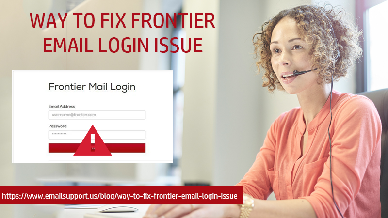 frontier login issue