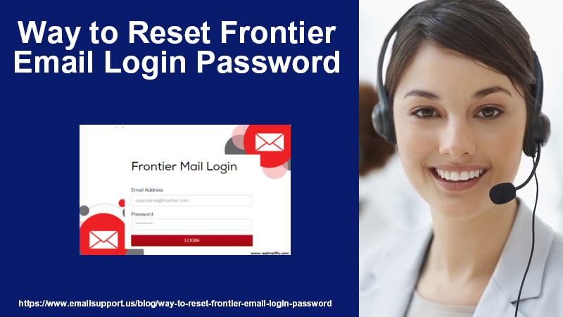 reset frontier email login password