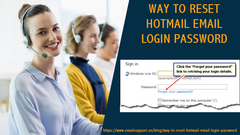 reset hotmail login password