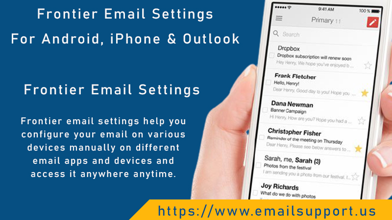 Frontier Email Settings