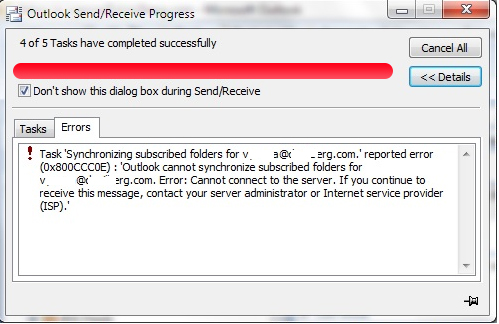 Re-Synchronize Outlook Folders