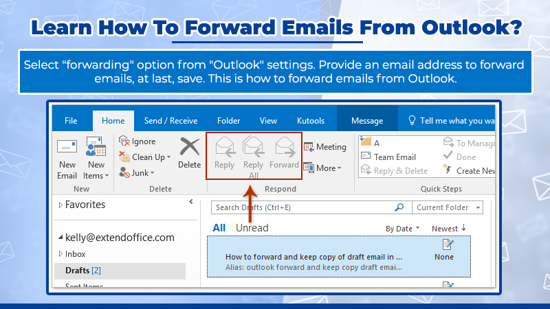 How to forward emails from Outlook