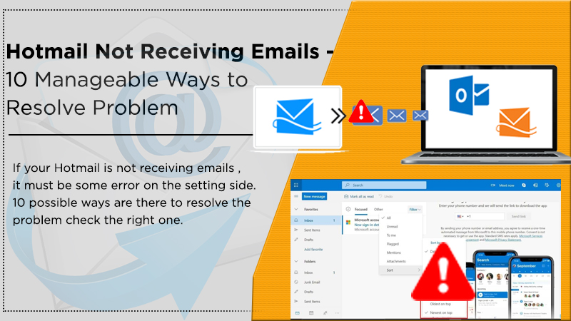 Hotmail not receiving emails