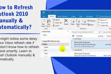 How to refresh Outlook