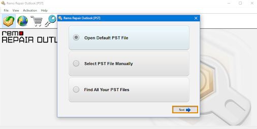 Repair PST file to Run inbox