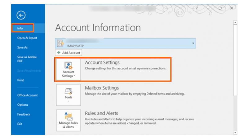 Change the Outgoing SMTP Port 1