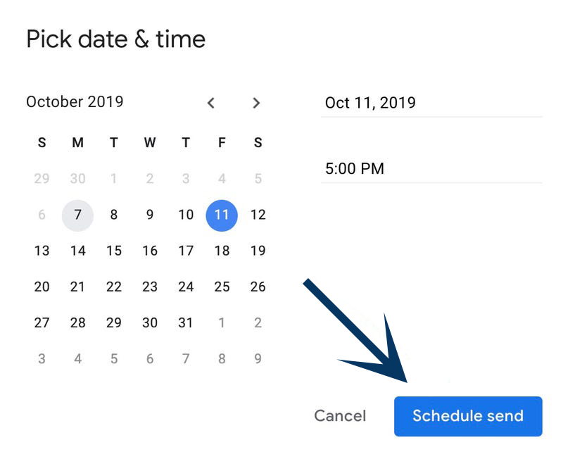 Schedule an Email in Gmail on Computer 3