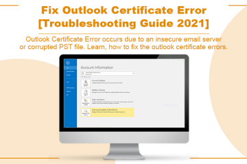 Outlook Certificate Error