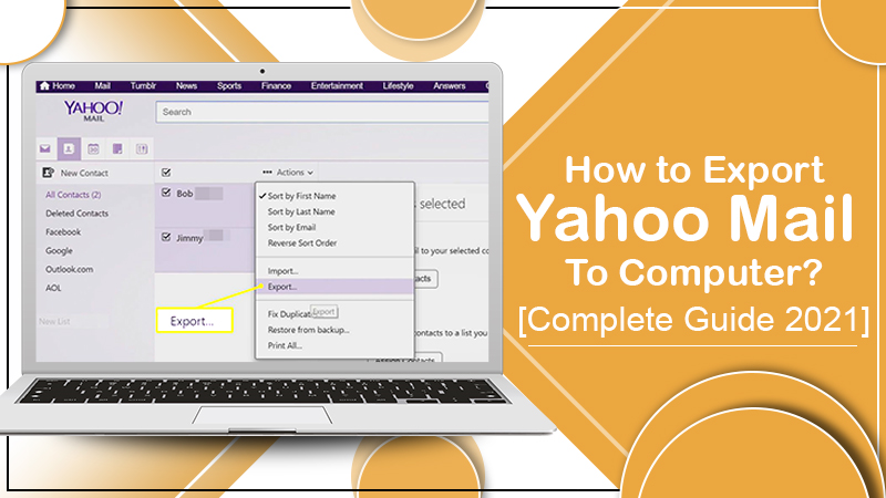 How to export Yahoo mail